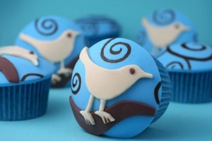 Twitter cup cakes
