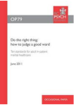 Do the right thing RCPsych